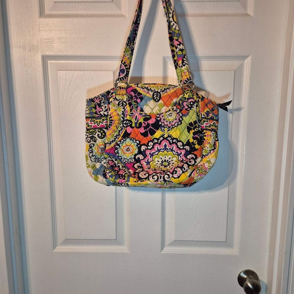 Stylish Vera Bradley Glenna Satchel - Retired "Rio" Design